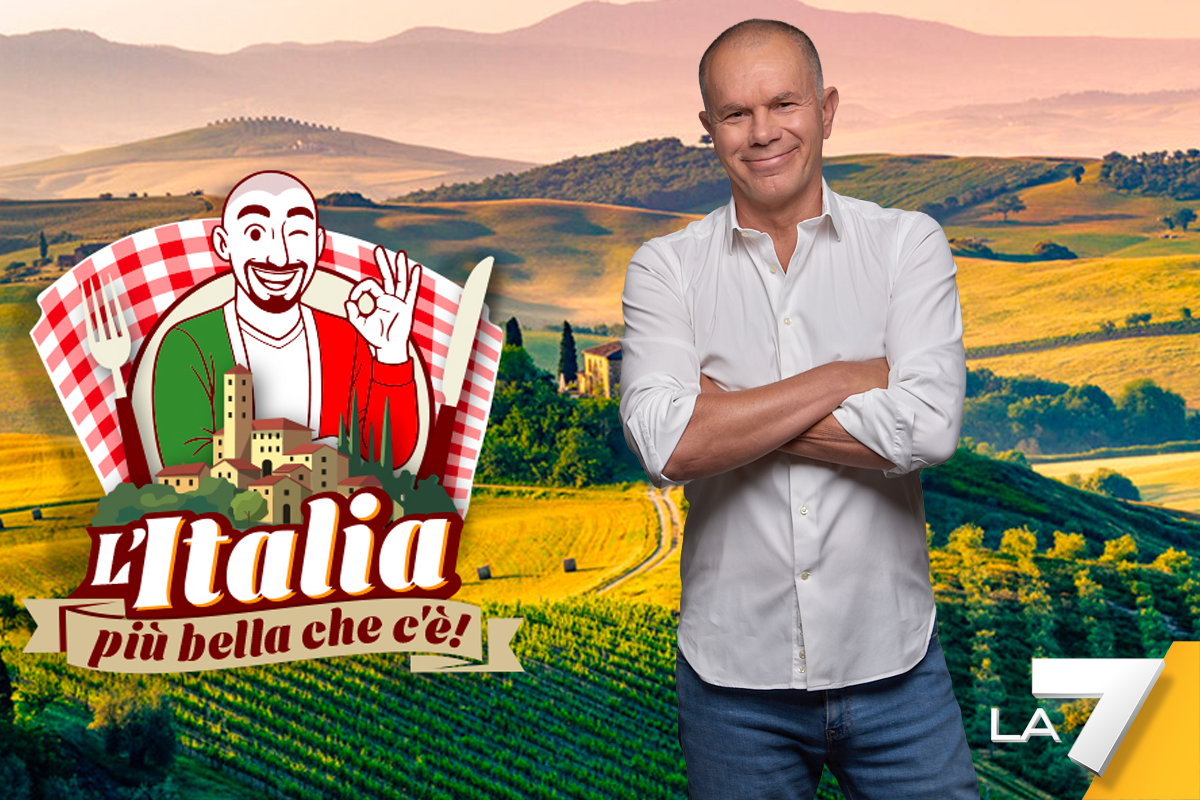 Gian Luigi Sarzano sul set de L'Italia più bella che c'è!